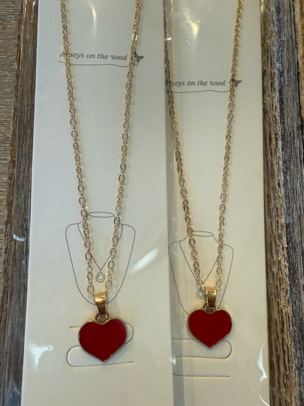 Heart ❤️ Pendant Necklace Duo❤️